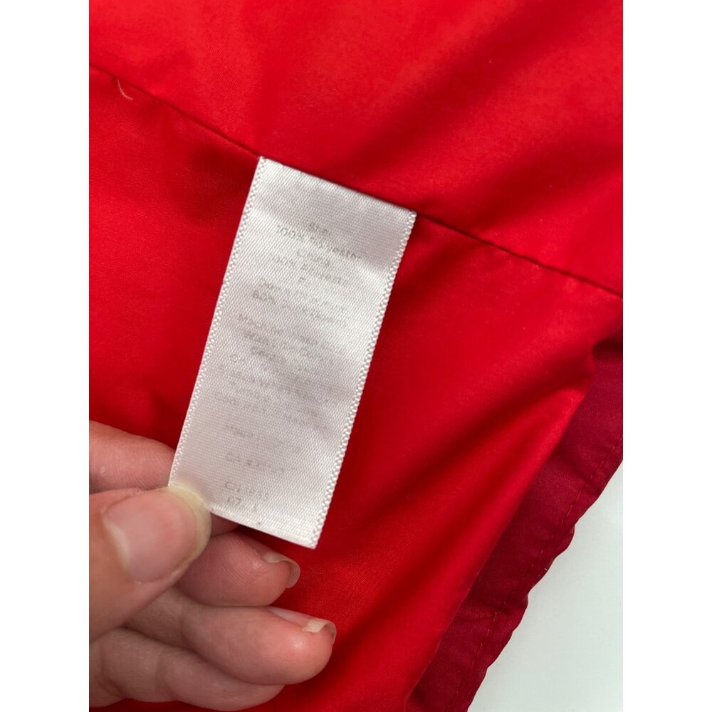 Talbots Womens Small Quilted Down FIll Puffer Vest Lightweight Red Zip Snap - Picture 5 of 7